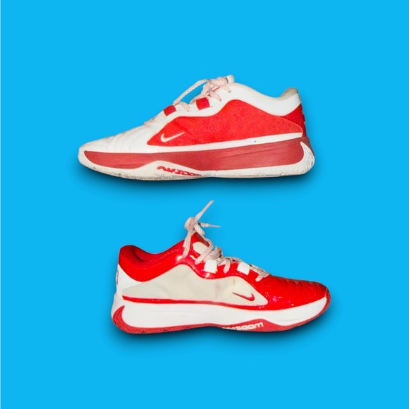 Nike Zoom Freak 5 EP White red Low top basketball shoes FV1933 600 Size 8 - Picture 2 of 7